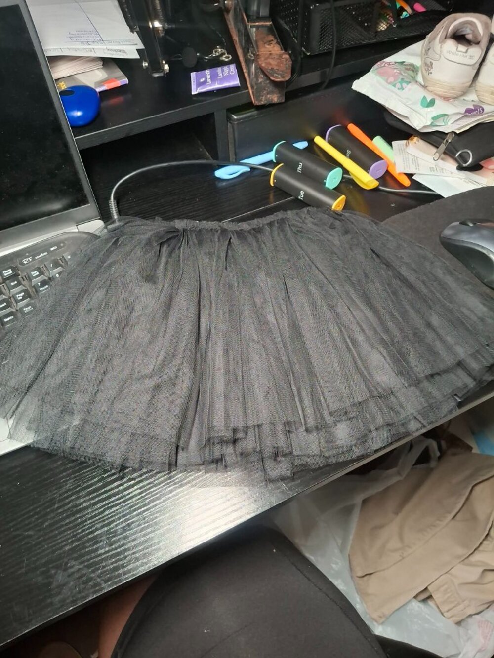 Black Tulle Tutu Skirt Baby Girls 12-18M Full Layered Party Skirt PartySkirtTutu